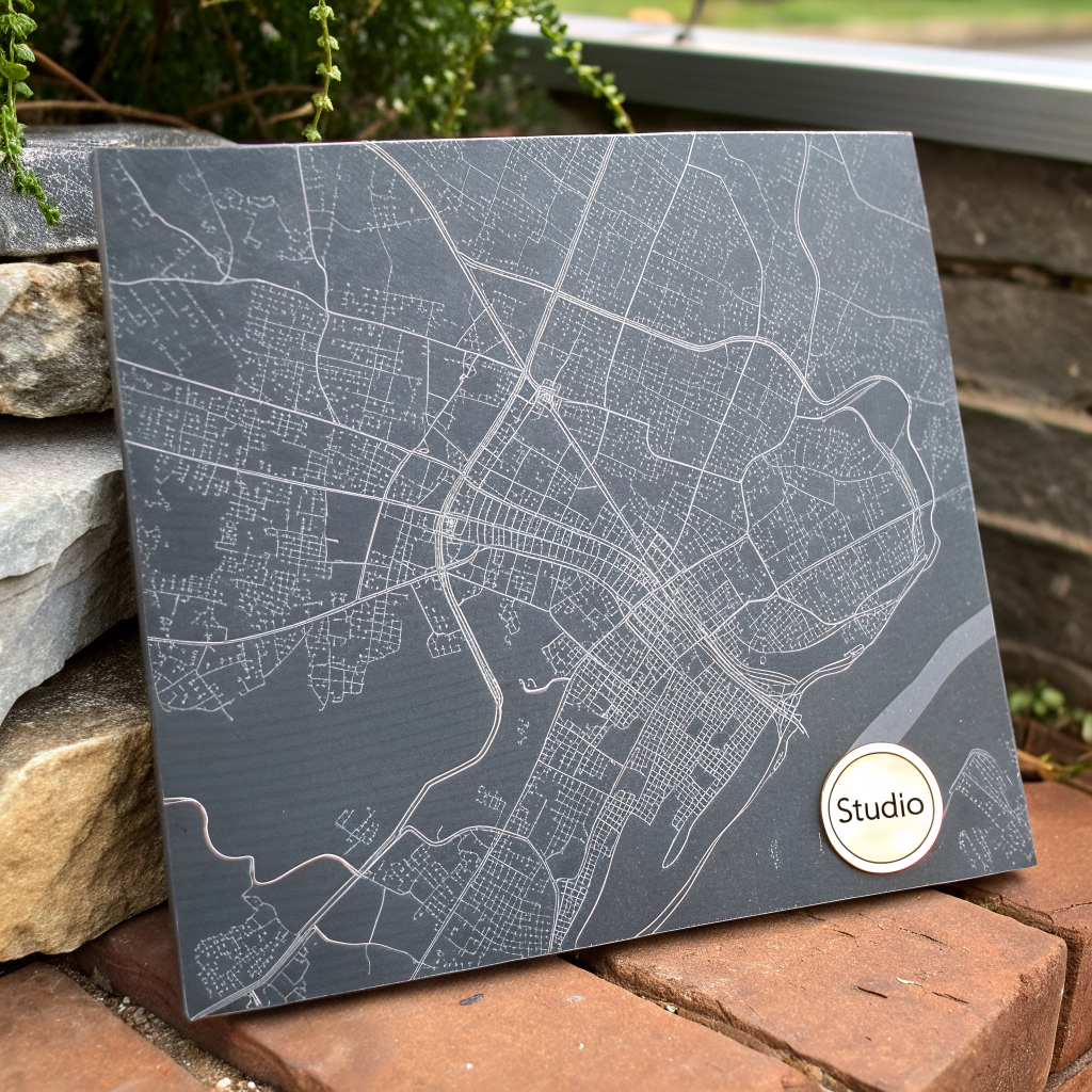 Minimalist map of Richmond, Virginia location